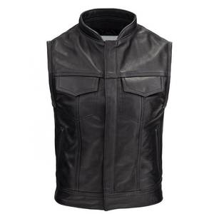Gilet en cuir à franges marron décontracté hiver écologique haute qualité vêtements d'extérieur pour adultes - Product Image 3