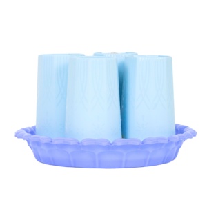 Plateau de drainage multifonctionnel empilable en plastique PP robuste à 2 couches avec bord festonné pour cantine scolaire - Product Image 1