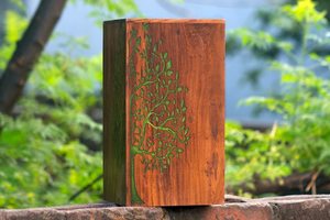 Resin Rosewood Mix Cremation Urns <b>for</b> Human <b>Ashes</b> Adult Burial Urns <b>for</b> Columbarium Wooden <b>Box</b> Funeral <b>Ashes</b> Large - Product Image 4