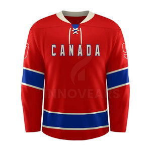 Custom Made INNOVEARS Professional Ice Hockey Jersey with Name and Number Printing Sublimated 100% Polyester Men's Team Name OEM - Product Image 1