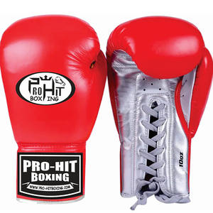 ถุงมือชกมวยสำหรับมืออาชีพของผู้ชายถุงมือหนังแท้ - Product Image 1