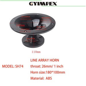 Haut-parleur de sonorisation ABS 180*100mm de haute qualité, tweeter, cornet de sonorisation, cornet pour système line array - Product Image 2