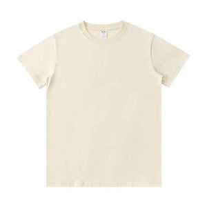 เสื้อยืดโอเวอร์ไซส์ทรงทางการ ผ้าฝ้ายถักคุณภาพสูง 100% น้ำหนัก 400gsm พิมพ์ลายซิลค์สกรีนแบบกำหนดเองสำหรับผู้ชาย พรีเมียม ไหล่ตก - Product Image 4