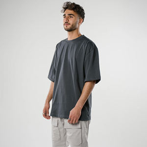 100% Cotton Drop Shoulder <b>Oversized</b> <b>T</b>-<b>shirts</b> For Men Blank Heavyweight <b>Oversized</b> <b>T</b> <b>Shirt</b> Drop Shoulder <b>Plain</b> <b>Oversized</b> <b>T</b>-<b>shirt</b> - Product Image 3