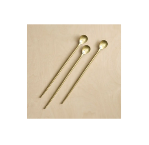 Best Selling Modern Design Long Size Brass Bar Spoon Customized Handicrafts for Weddings <b>Mirror</b> Polish - Product Image 5