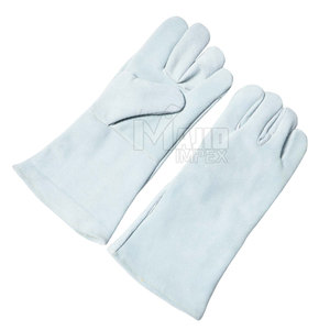 ถุงมือเชื่อมหนังคุณภาพสูง ถุงมือป้องกันความปลอดภัยในงานอุตสาหกรรม ทนความร้อนสำหรับงานโลหะ ถุงมือเชื่อมที่ทนทาน - Product Image 4