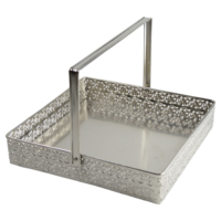 Tendance et meilleure qualité panier fait main paille bac de rangement jonc de mer panier en métal avec poignée panier doré pour la décoration de la maison
