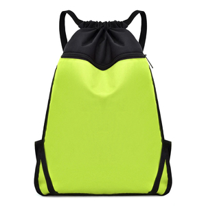 2023 diseño personalizado promocional impermeable gimnasio mochila con cordón poliéster deportes almacenamiento entrenamiento mochila con cordón bolsa - Product Image 4