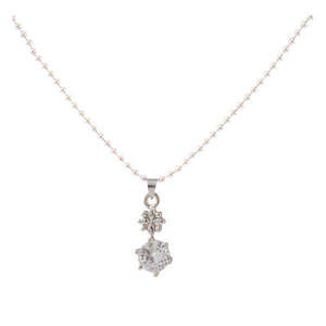 The99jewel Trendy Silver Rose Gold Platinum Plated Austrian Stone Pendant con Zircon Diamond Pearl-1200938 - Product Image 1