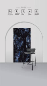 Carreaux innovants à effet marbre multicolore 60x120cm (600x1200mm) Vitrifiés Design durable Carreaux de porcelaine époustouflants - Product Image 6