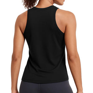 Camiseta sin mangas para mujer con color sólido único, ajuste regular y cuello redondo, ideal para días de playa o ambiente relajado, servicio al por mayor - Product Image 2