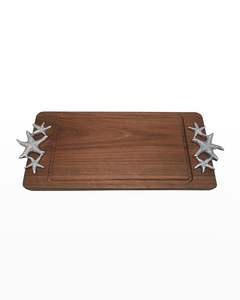 Deluxe Quality <b>Large</b> Size Wooden <b>Tray</b> with Metal Handle <b>Tray</b> Modern Design Parties Food Serving <b>Tray</b> by Indian Metal World - Product Image 4