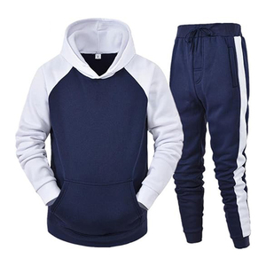 Conjunto de Sudadera con capucha de rizo francés de invierno unisex, chándal con logotipo personalizado, chándales informales de gran tamaño de algodón de lana gruesa de peso pesado para hombre - Product Image 1