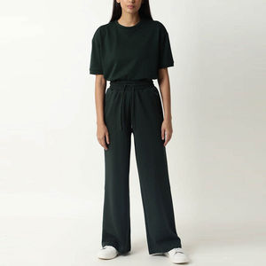 2025 New Arrival Custom Logo Print Women <b>Flare</b> Track Pant Fitness And Casual Wear High <b>Waist</b> <b>Low</b> MOQ <b>Flare</b> Track Pants - Product Image 1