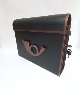 Antique Style Galvanized Mailbox Bulk Premium Quality House Warehouse Post Box Black Color Letter Box For Office Newspaper