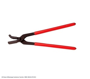 Pince crocodile en acier noir vétérinaire avec revêtement en plastique - Product Image 6