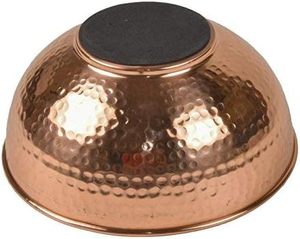 Bol à mélanger rond de qualité supérieure en cuivre pur avec finition martelée Ensemble en acier écologique pour salade de fruits secs servant lors de fêtes - Product Image 2