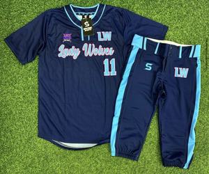 Diseño personalizado 2024 equipo juvenil de softbol béisbol Jersey uniformes conjuntos transpirables patrón de equipo juvenil nueva colección de Softbol - Product Image 1