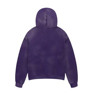 เสื้อฮู้ดผ้าฝ้ายเทอร์รี่สำหรับผู้ชายเสื้อฮู้ดแบบกำหนดเองใหม่2025ซักกรดแบบวินเทจพื้นฐานสำหรับฤดูหนาว - Product Image 2