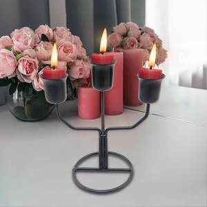 Candelabro de Aluminio de 3 Brazos, Hecho a Mano, Decoración para el Hogar, Decoración de Mesa, Portavelas Navideño, Soporte para Velas, Regalo Decorativo para Bodas - Product Image 3