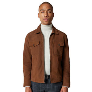 Service OEM/ODM, quantité en gros, veste bomber en cuir de vache pour homme, look élégant, grande personnalité, veste bomber en cuir pour homme - Product Image 2
