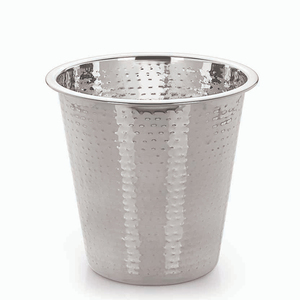 Seau à vin et à glace en acier inoxydable martelé argenté SVM, écologique (diamètre > 10 cm) - Product Image 1