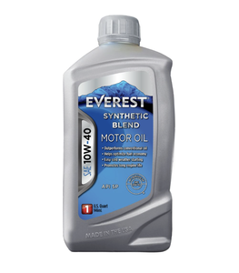 Everest Synthetic Blend SAE <b>10W</b>-<b>40</b> Anti-Wear Automotive Lubricant Motor <b>Oil</b> 6 Pack 1 Quart - Product Image 1