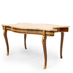 Juego de Mesa de Centro de Madera Clásica de Lujo con Mesas Auxiliares Integradas - Product Image 5