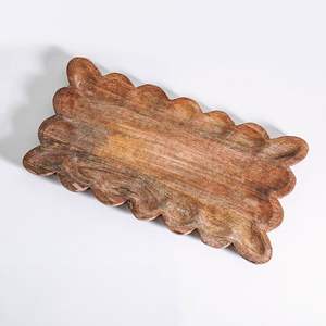 ถาดไม้ถาดเสิร์ฟพร้อมงานทำจากเรซิ่นและโมเสคสำหรับห้องนั่งเล่นห้องนอนห้องครัวถาดตกแต่งบ้านคุณภาพสูง - Product Image 6