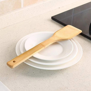 Hand <b>crafted</b> bamboo spatula easy to grip spatulas bio-compost <b>kitchen</b> cooking tools for non-stick <b>cookware</b> - Product Image 6