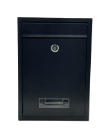 Boîte aux lettres murale en acier galvanisé, résistante à l'eau, durable, en métal, avec revêtement en poudre, pour appartement, usage domestique, stockage de colis, courrier