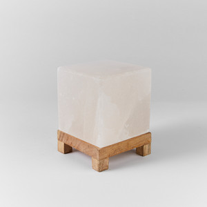 Cube Shaped Himalayan Salt <b>mini</b> <b>Lamp</b> Natural Feng Shui Home Decoration Craft Made in Pakistan - Product Image 1