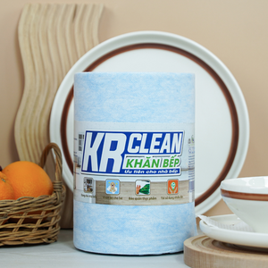 Krclean-Rollo de papel de cocina desechable, 400 hojas, verde, 20x22cm, absorbente, lavable, limpieza de superficies de cocina - Product Image 5