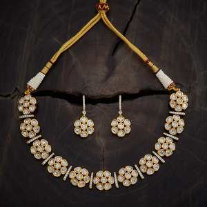 Kundan Necklace 169672 Elegant <b>Wedding</b> <b>Accessory</b> - Product Image 2