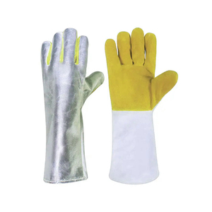 Guantes de seguridad modernos y cómodos Guantes de soldadura de cuero de gamuza de lujo de nueva moda con funcionalidad de elegancia de estilo clásico combinada - Product Image 5