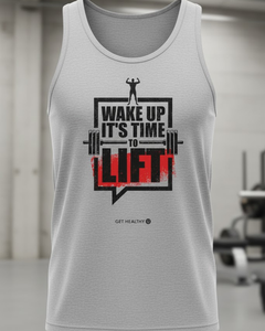 Camiseta sin Mangas Deportiva para Hombre, Mezcla de Algodón, Color Gris Jaspeado, para Gimnasio y Fisicoculturismo - Product Image 1