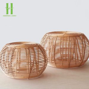 Mesa de Centro Redonda Más Vendida al Precio Más Bajo, Muebles de Sala de Estar, Mesas de Té de Ratán Natural Ecológicas de Vietnam - Product Image 4