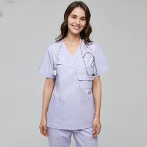 Traje médico flexible para mujer que ofrece comodidad suave y transpirable, costuras duraderas, movimiento fluido y rendimiento confiable. - Product Image 2