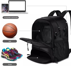Bolsa de gimnasio para equipo deportivo juvenil personalizada Unisex, mochila grande para gimnasio de entrenamiento, cremallera, compartimento antirrobo para zapatos de baloncesto - Product Image 4