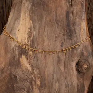 Ultima cintura Kamar classica fatta a mano antica con placcatura in oro 217043 con aspetto gioielli arabo