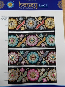 ลูกไม้ปักลายดอกไม้หลากสีพร้อมรายละเอียดที่ซับซ้อนสำหรับชุดเจ้าสาวเครื่องประดับแฟชั่นเหมาะกับสไตล์ธุรกิจกระเป๋ารองเท้า - Product Image 4