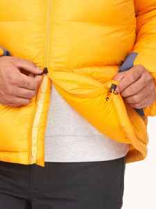 OEM Service Outdoor Men Puffer Jacket Transpirable Stand Collar Front Logo Casual Abrigo de invierno - Product Image 6