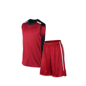 Ensemble de maillot de basket-ball personnalisé de haute qualité, logo brodé, maillot de basket-ball réversible cousu, ensemble de shorts - Product Image 5