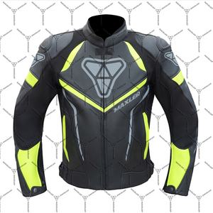 Chaqueta de cuero de motocicleta aprobada por CE para Hombre | Chaqueta de motorista duradera | Elegante chaqueta de cuero para montar - Product Image 1