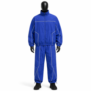 Conjunto Deportivo Cortavientos para Hombre, Ligero e Impermeable, Chaqueta y Pantalones Deportivos con Logotipo Personalizado, Ropa Deportiva para Correr - Product Image 1