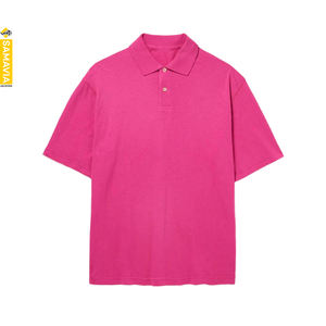 Camisas de Manga Corta para Hombre con Bordado Personalizado, Cuello con Botones, Tejido de Punto, Transpirable, de Algodón, Servicio OEM al por Mayor - Product Image 5