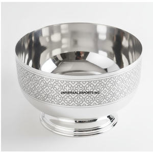 Stainless Steel Arabic <b>Chocolate</b> Bowl Wedding Decorative Tabletop Luxury <b>Ramadan</b> Collection Metal <b>Chocolate</b> Bowl - Product Image 6