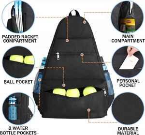 Sac de pickleball personnalisable de capacité moyenne 2024 avec logo, tissu et couleur sur mesure pour le sport et la salle de sport - Product Image 2