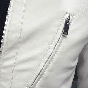 Chaqueta de invierno para hombre, chaqueta de cuero genuino para hombre, transpirable, ajustada, chaqueta de cuero a la moda para hombre, chaqueta de invierno para hombre - Product Image 5