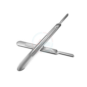 Manche de scalpel en acier inoxydable sur mesure, alimentation manuelle, vente chaude, base pour instruments chirurgicaux AZICON - Product Image 1